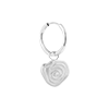 singlepair Twirl hoop silver