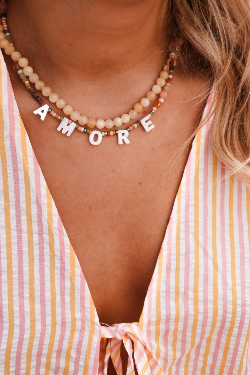 Amore pastello necklace gold