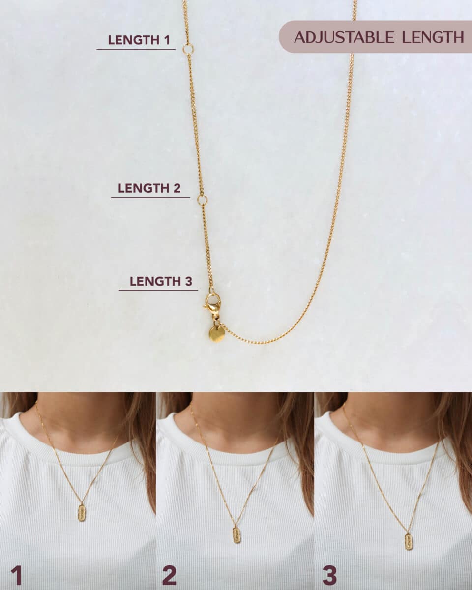 Amour necklace gold