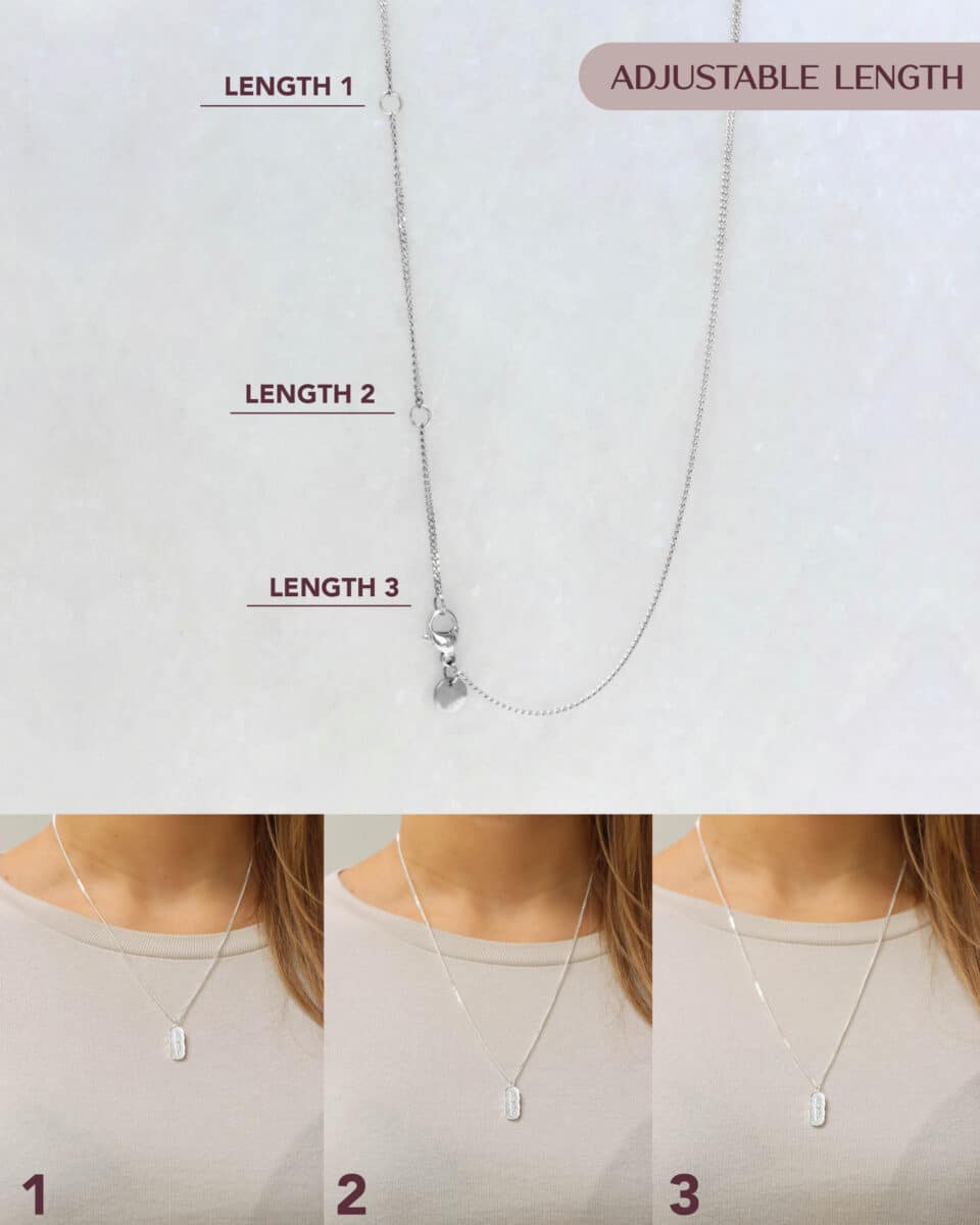 Amour necklace silver