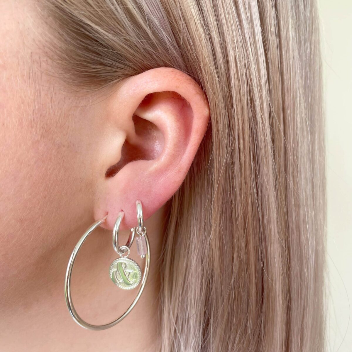 &amp; hoop silver