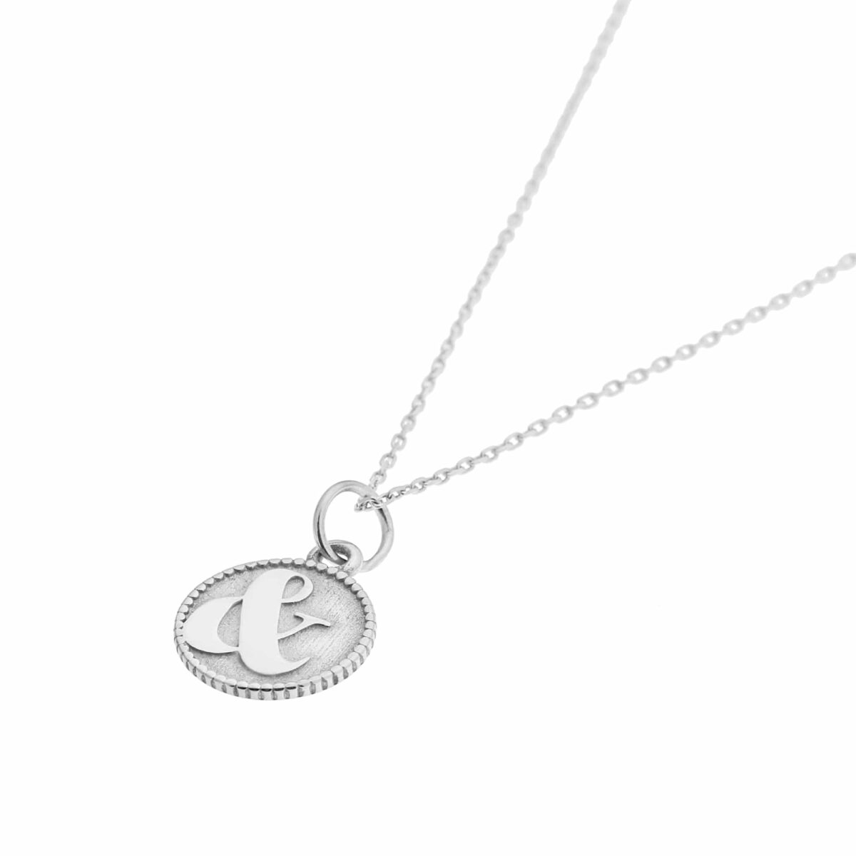 &amp; necklace silver