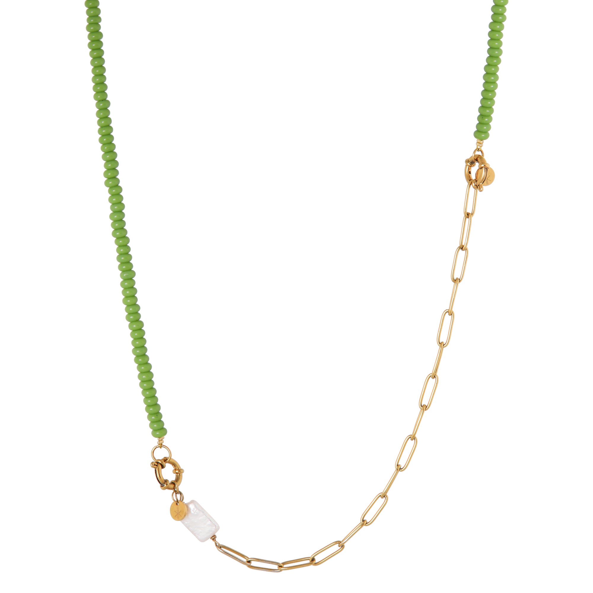 Apple bandit long necklace gold