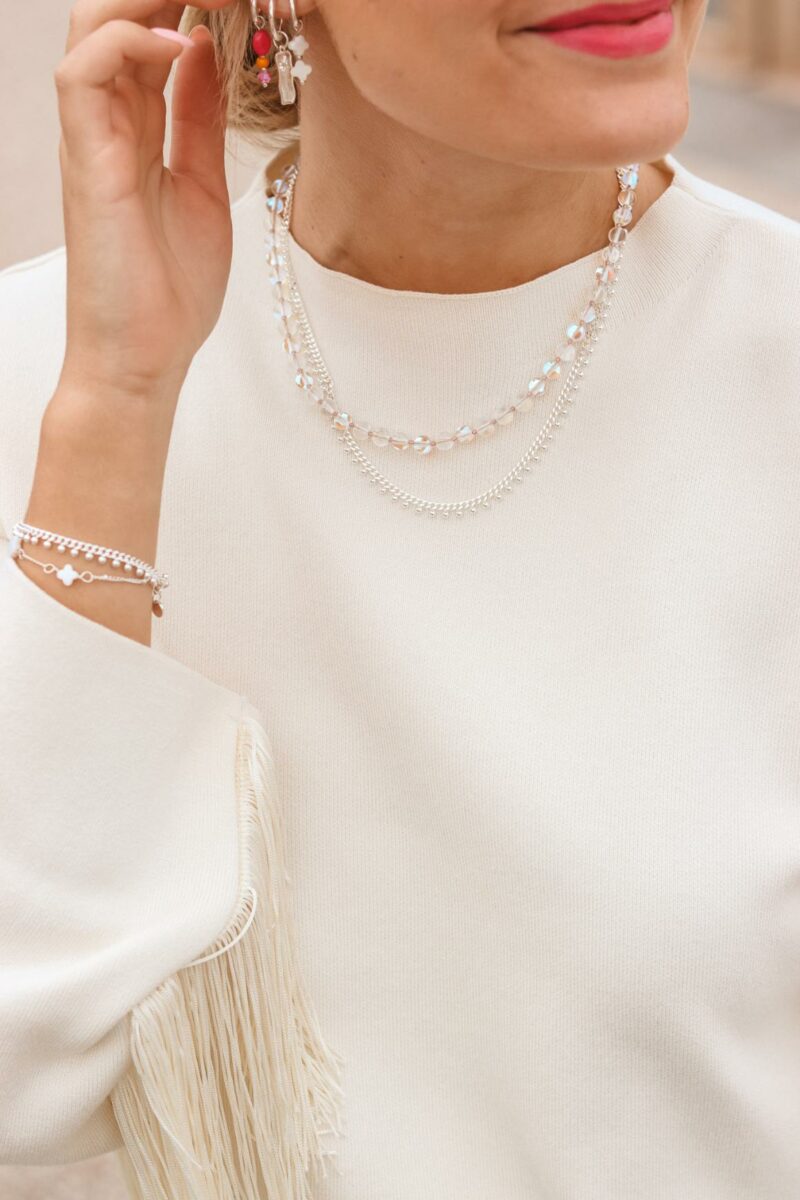 Baby dots necklace silver