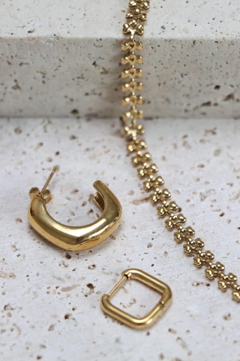 Baby hearts necklace gold
