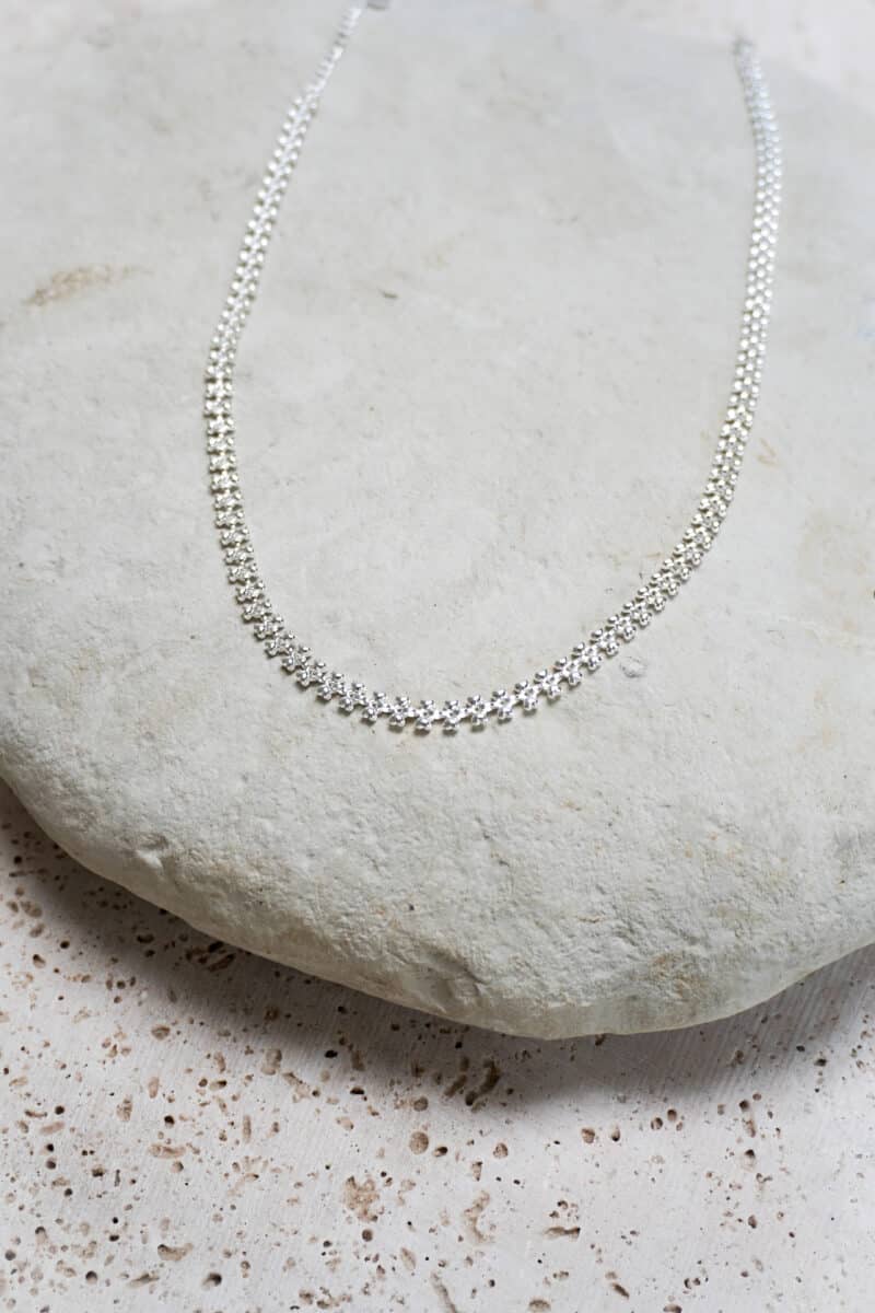 Baby hearts necklace silver