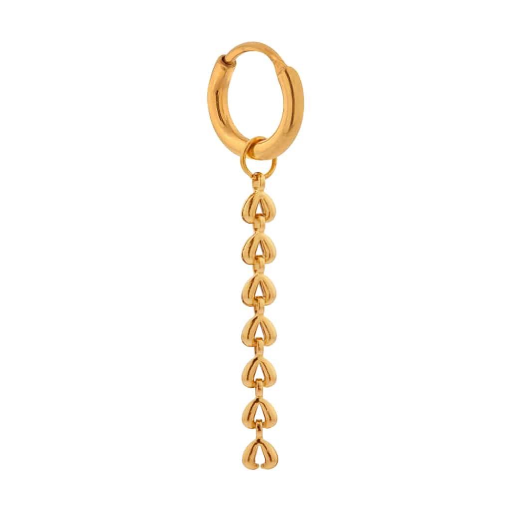 Baby shell hoop gold