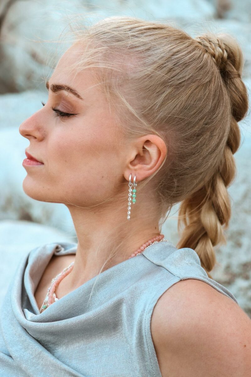 Baby shell hoop silver