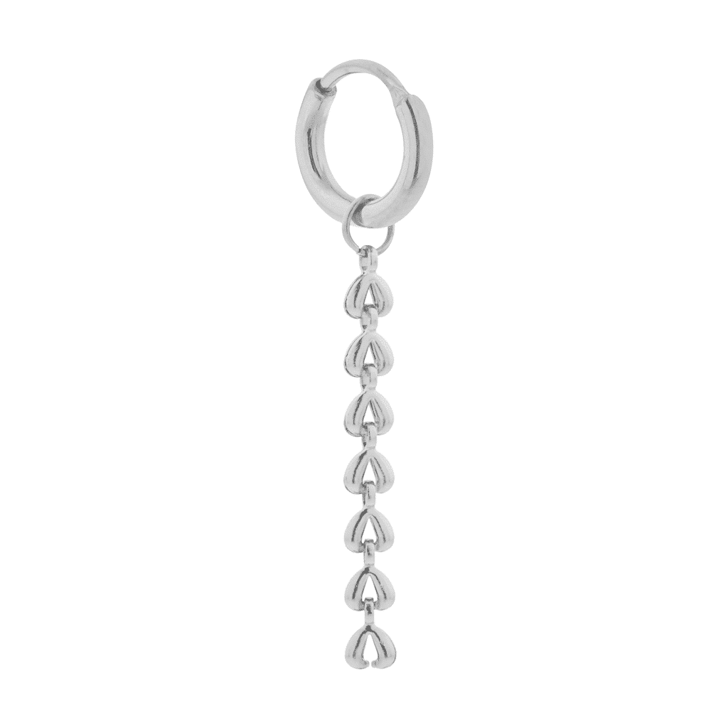 Baby shell hoop silver
