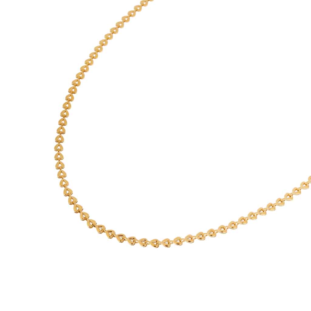 Baby shell necklace gold