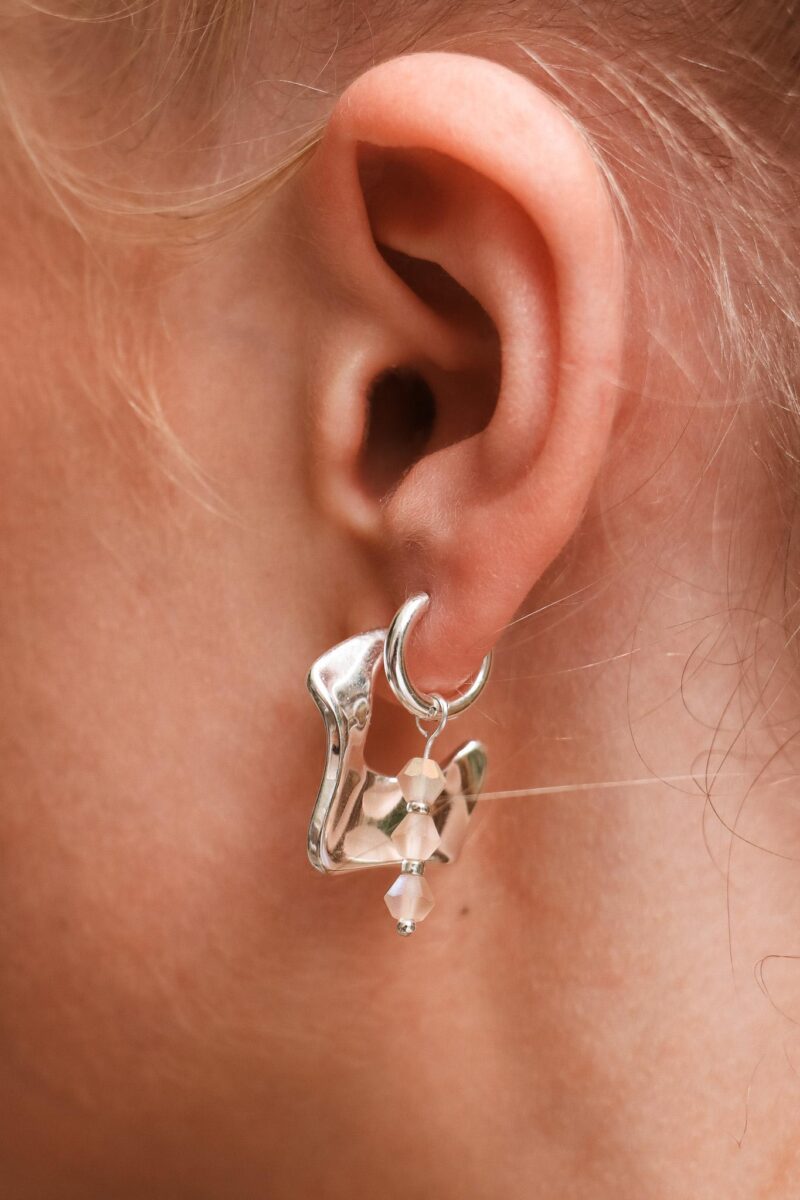 Bella donna hoop silver