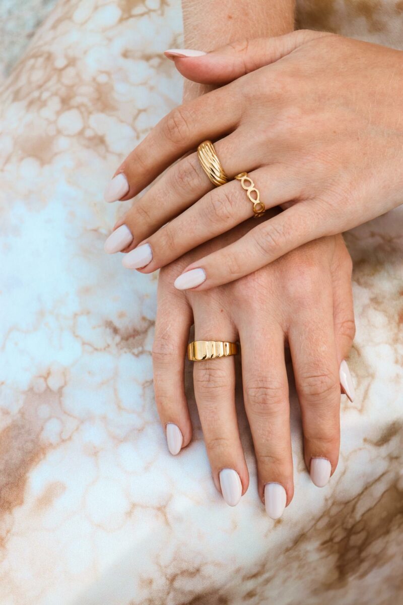 Big wave ring gold