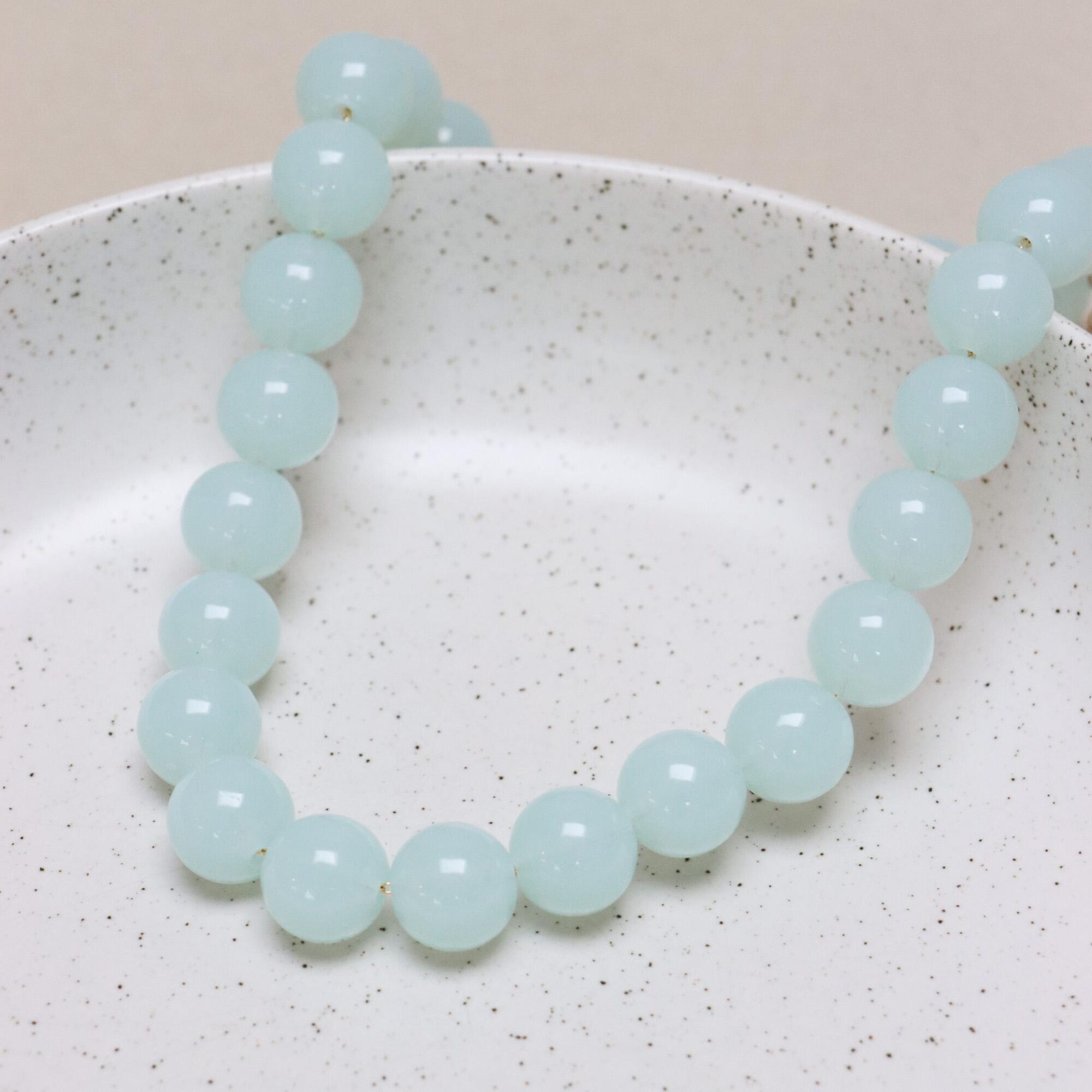 Blue horizon necklace gold