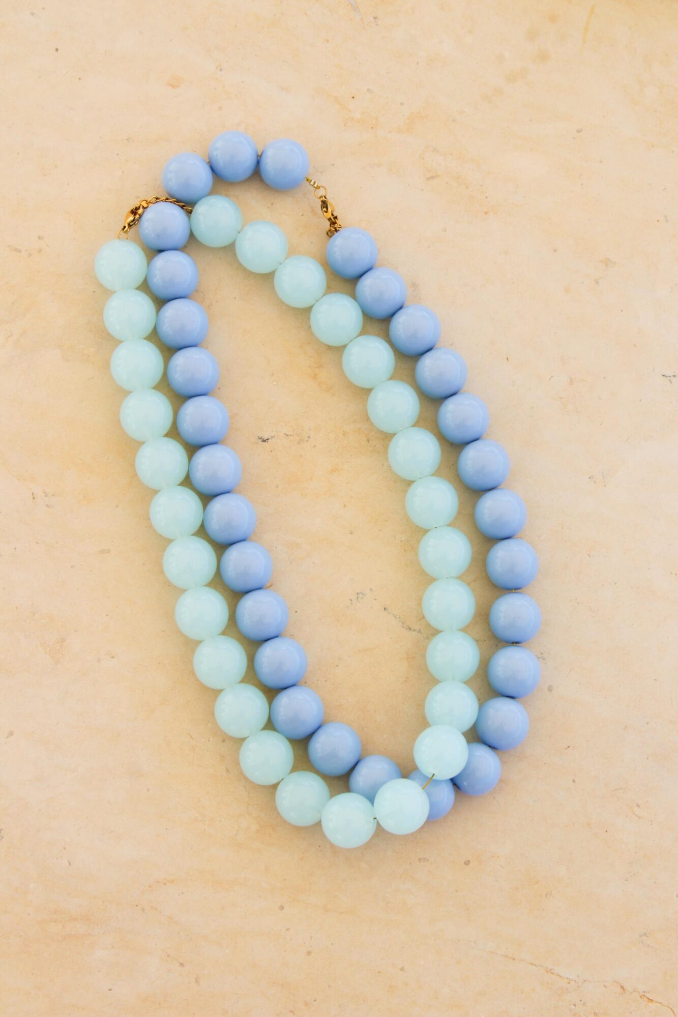 Blue horizon necklace silver