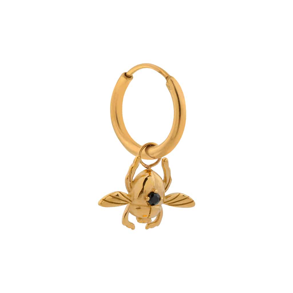 Bobbie beetle hoop gold