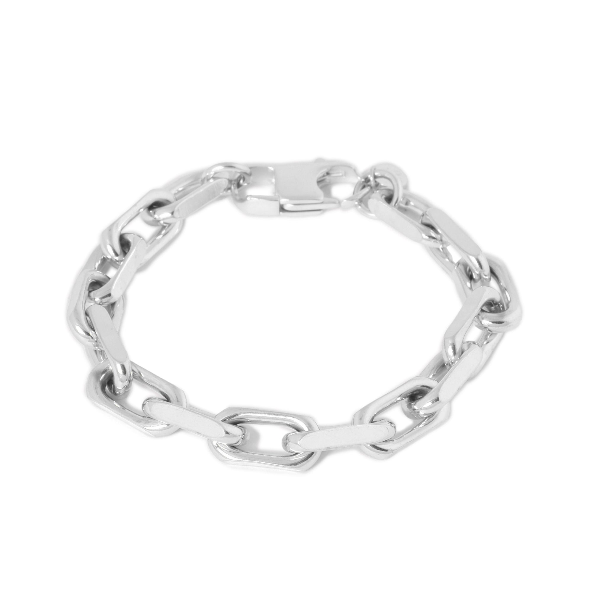 Bold chain bracelet silver