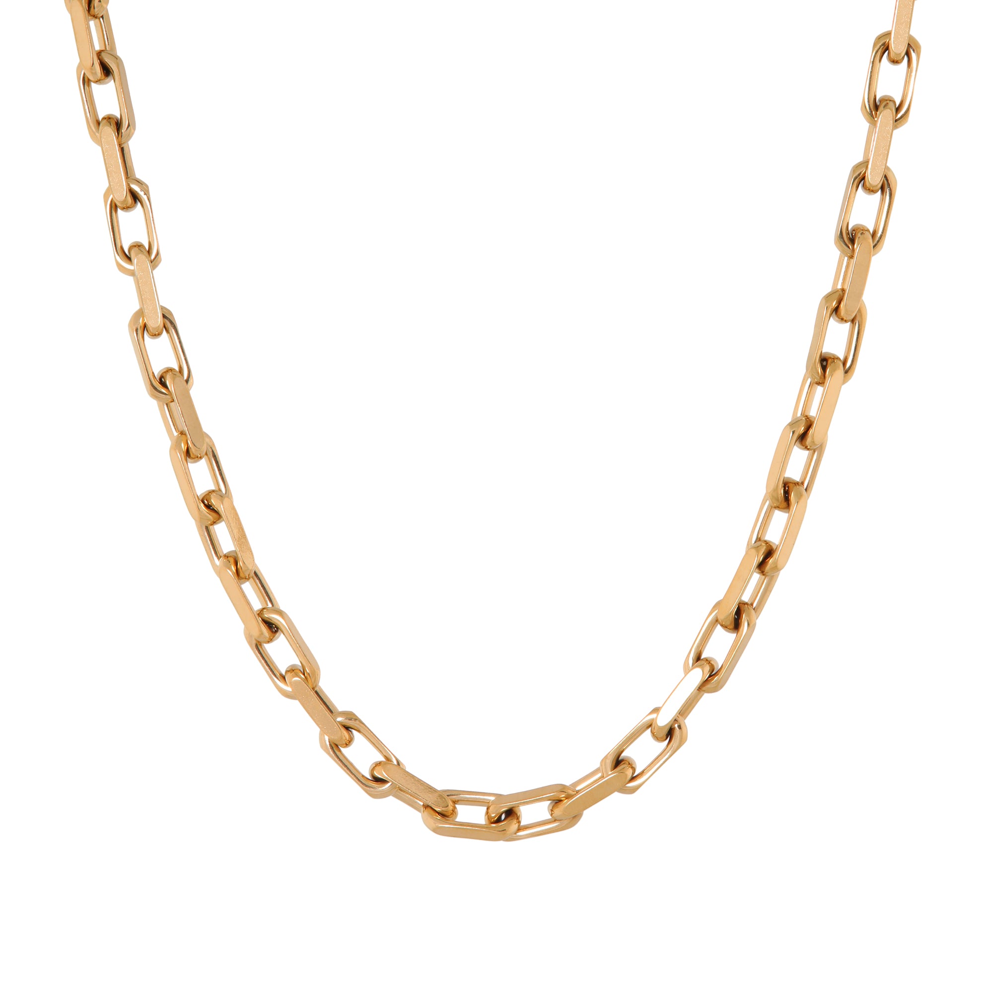 Bold chain necklace gold