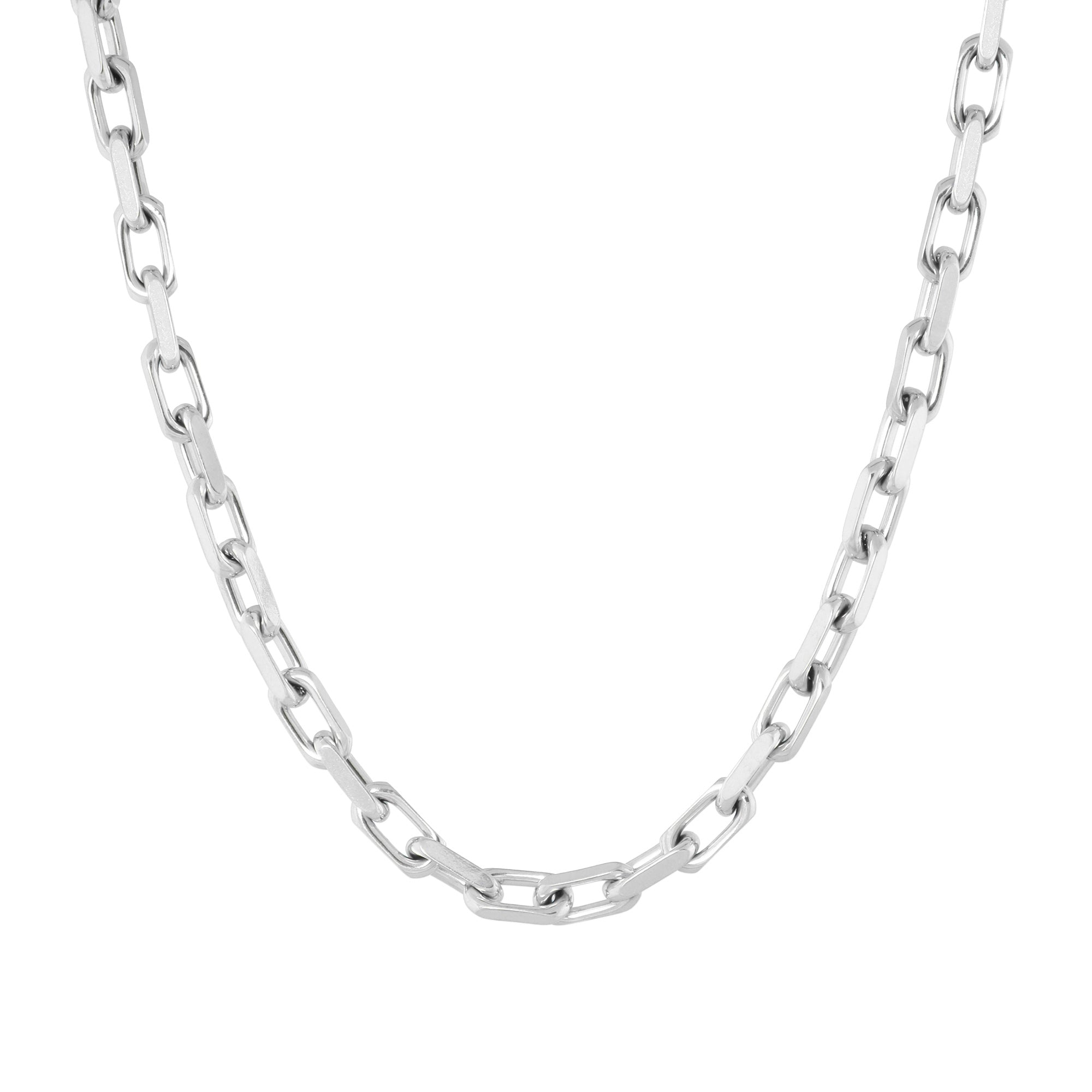 Bold chain necklace silver