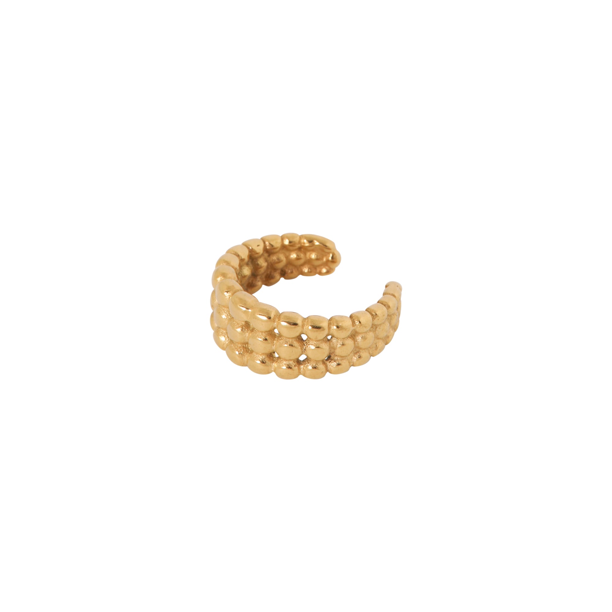 Bold ear cuff gold