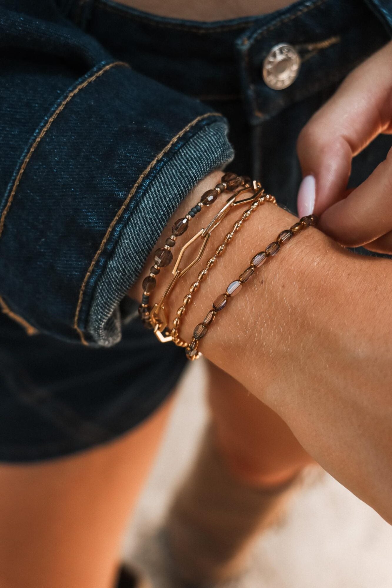 Bones bracelet gold