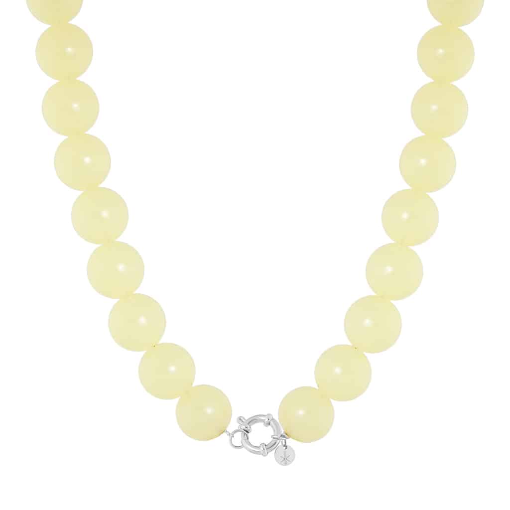 Bright side necklace silver
