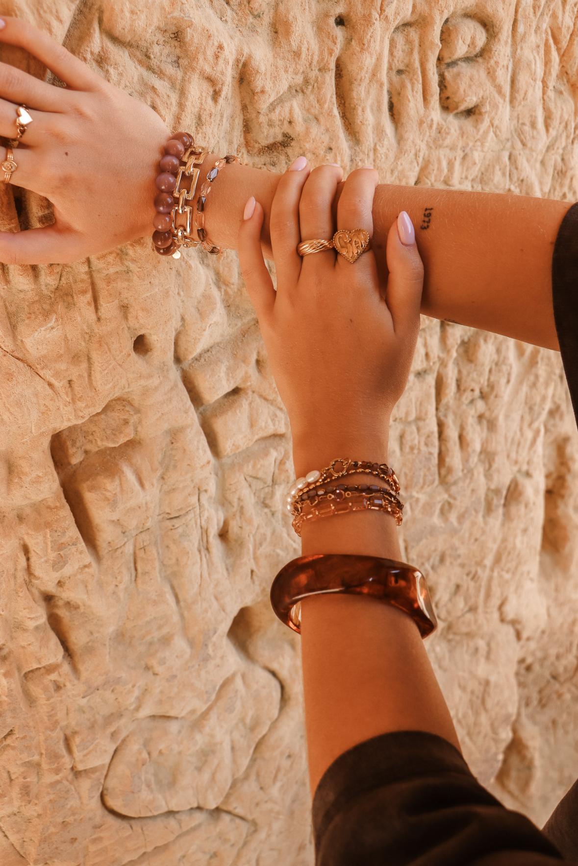 Brown rock bracelet