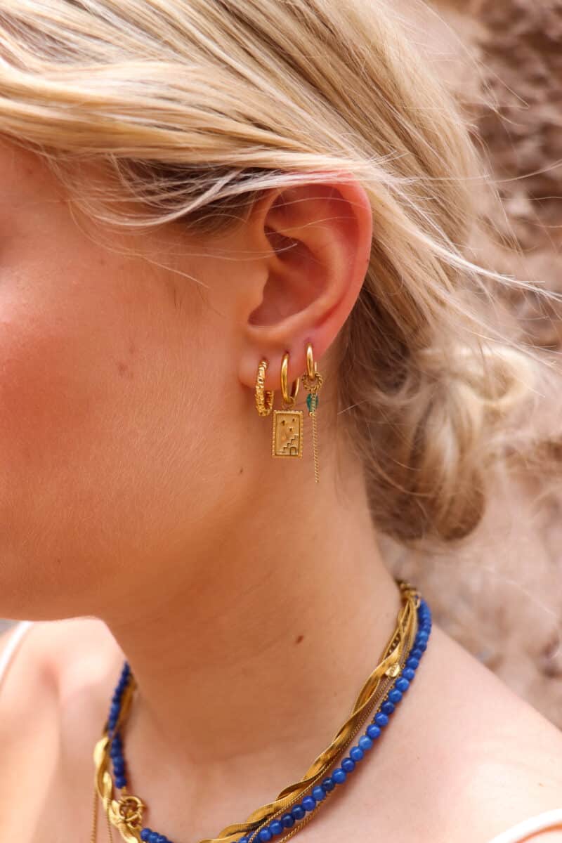 Bumpy hoop gold