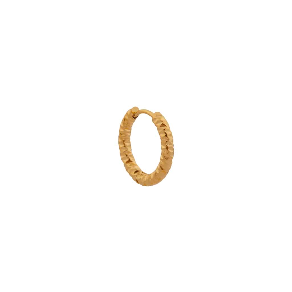 Bumpy hoop gold