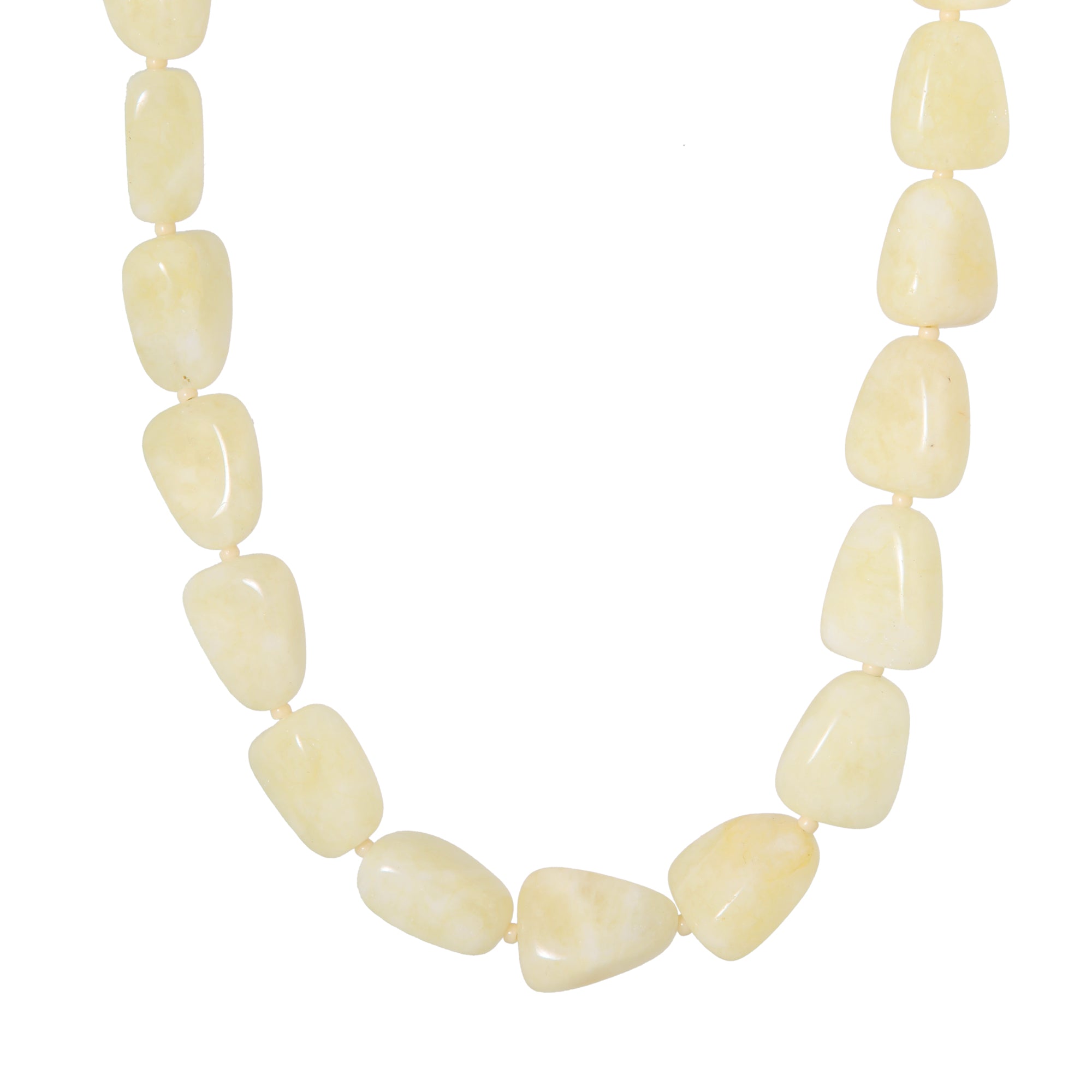 Butter yellow necklace silver