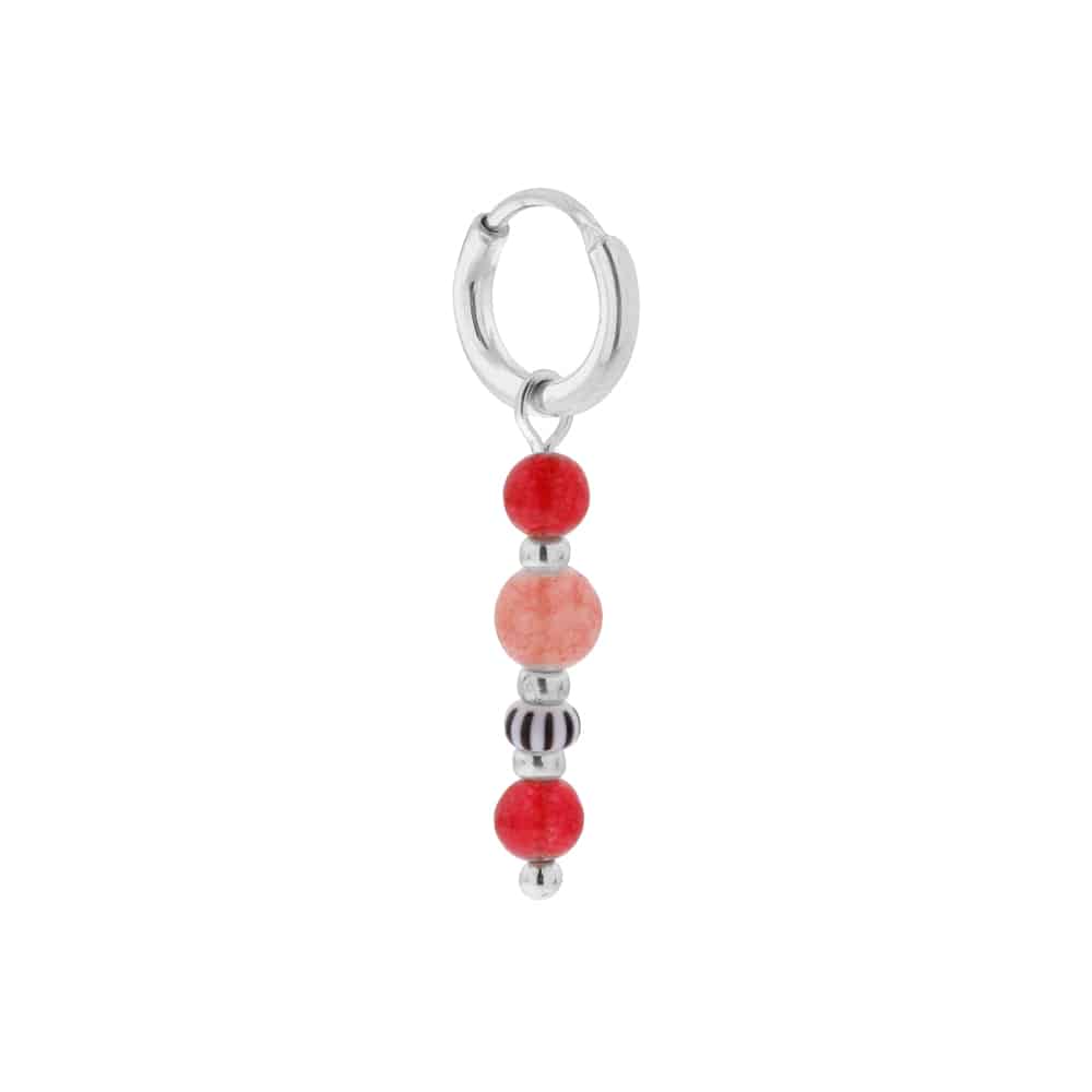 Candy cane hoop silver