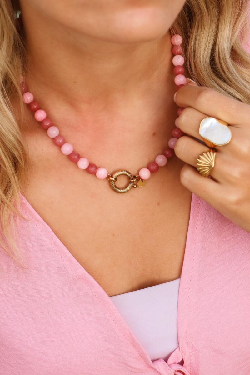 Candy snake necklace gold