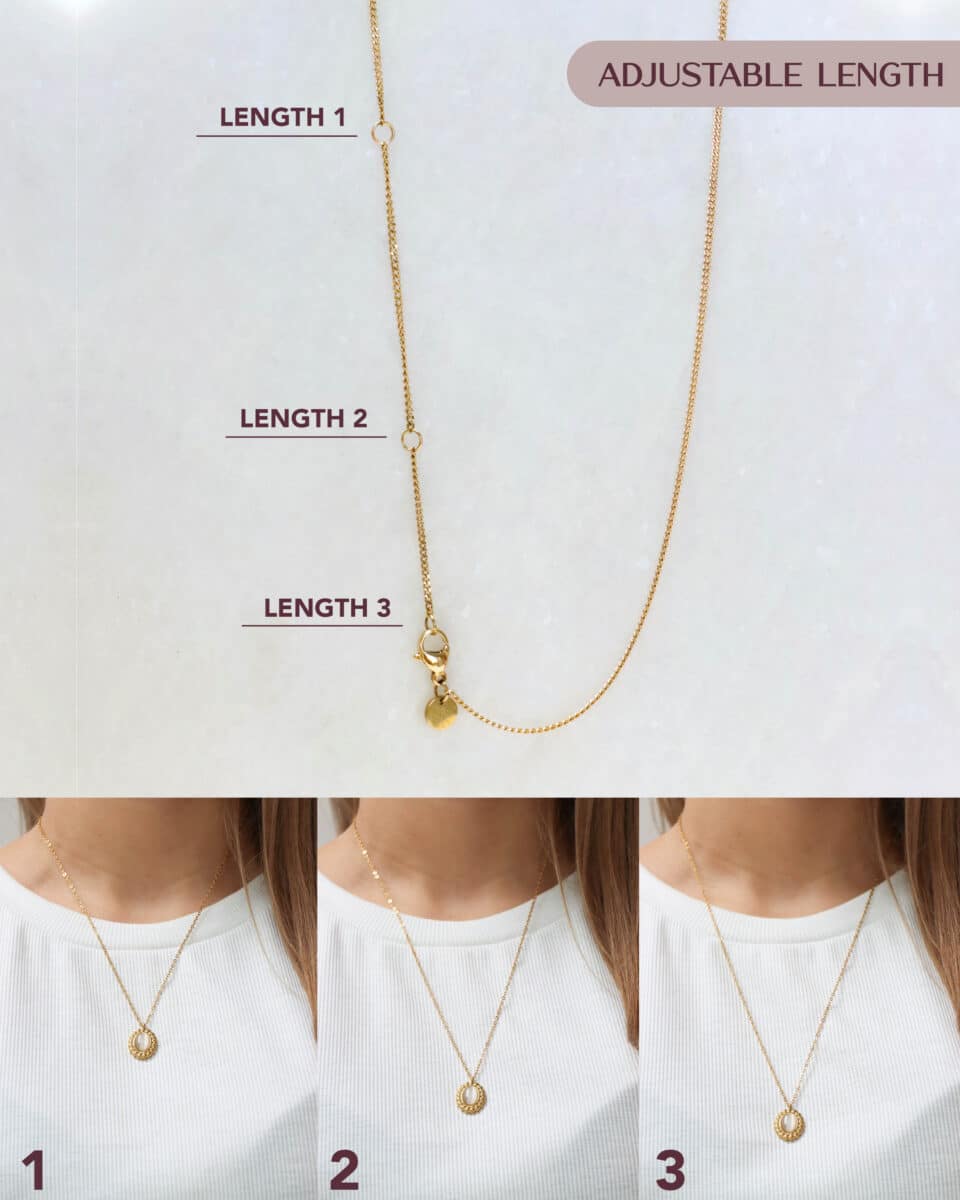 Cat eye necklace gold