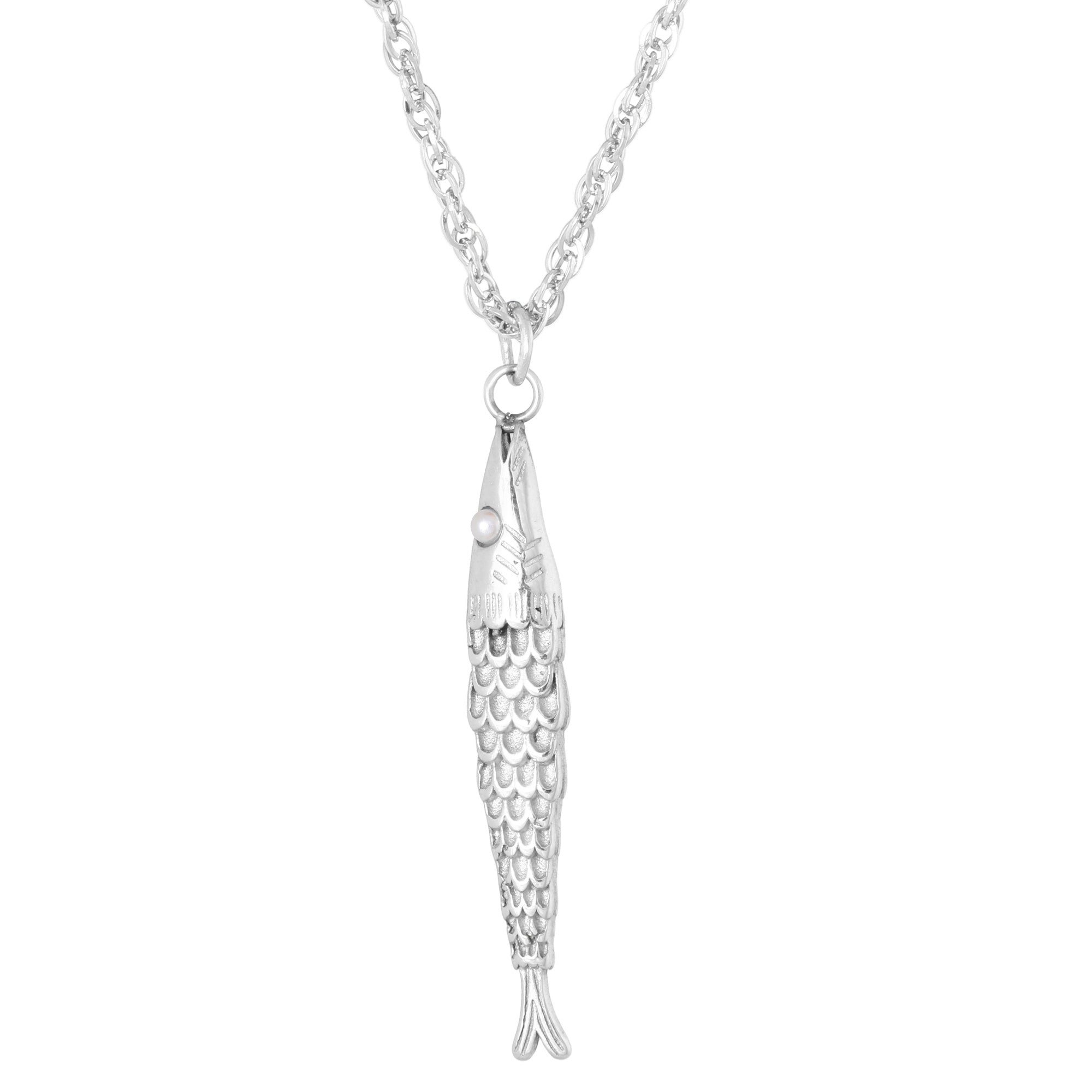Catch of the day necklace silver