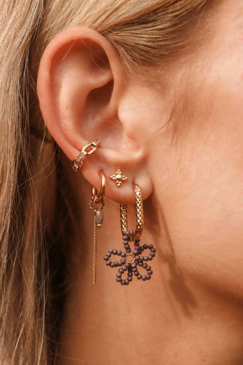 Chain grey hoop gold