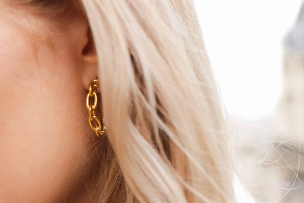 Chain hoop gold