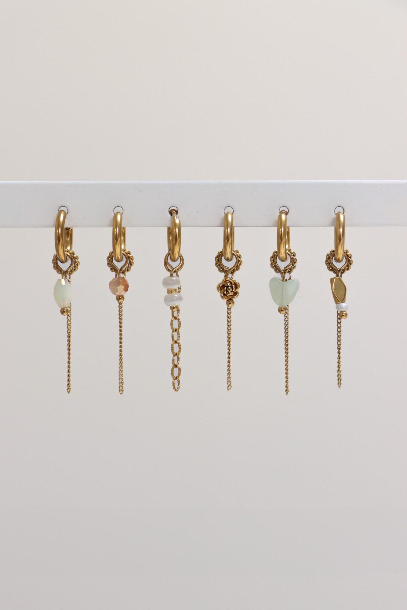 Chain natural hoop gold