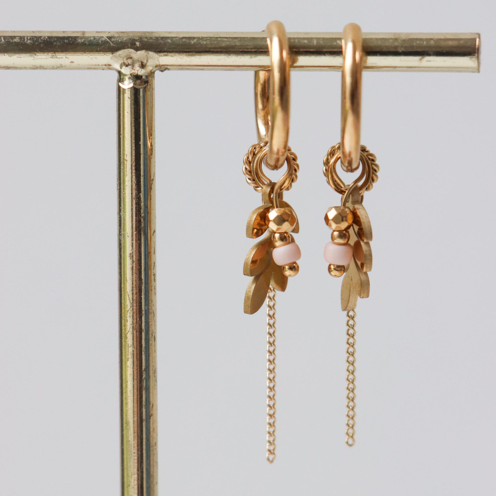 Chain olivia hoop gold