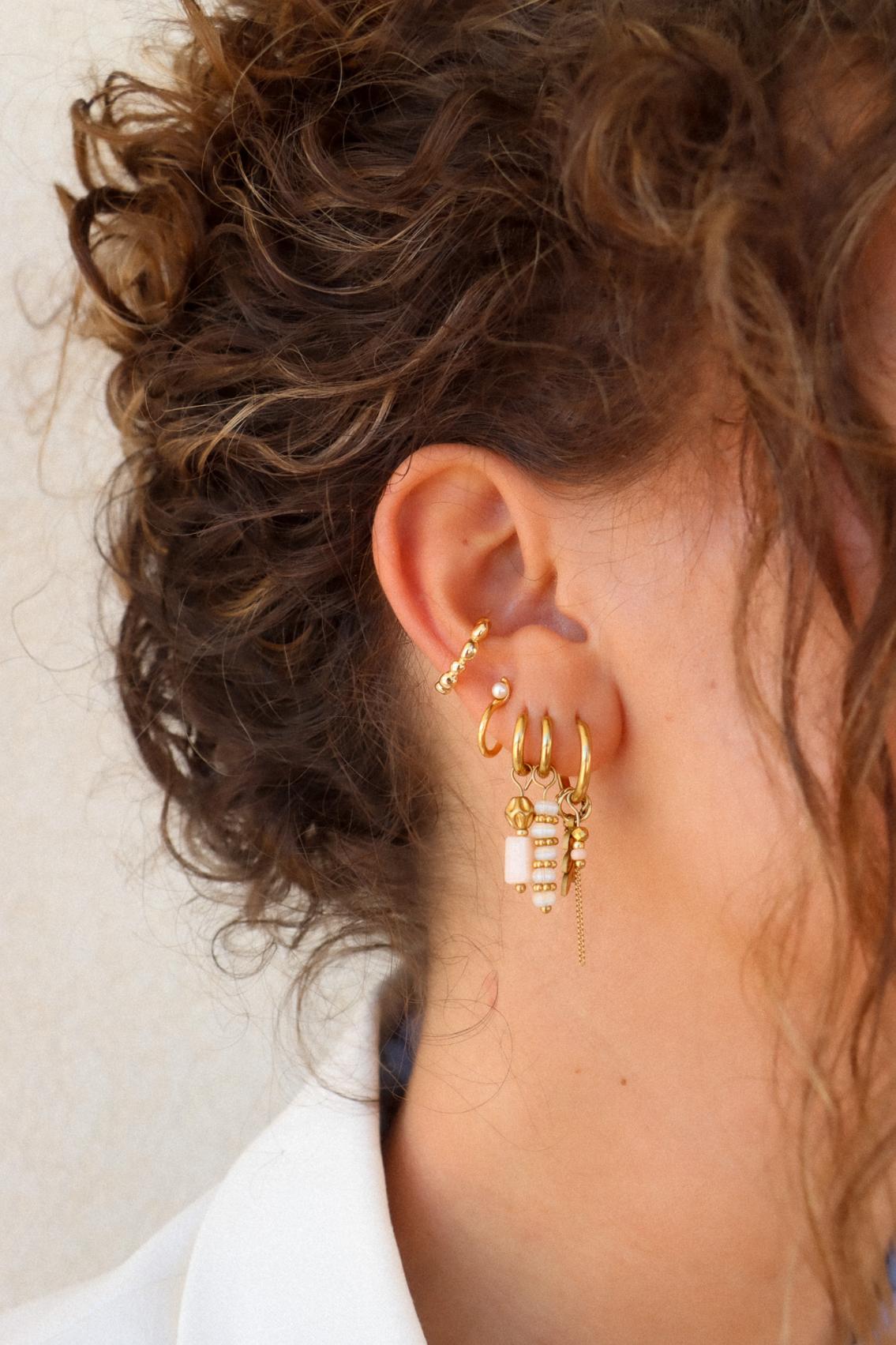 Chain olivia hoop gold