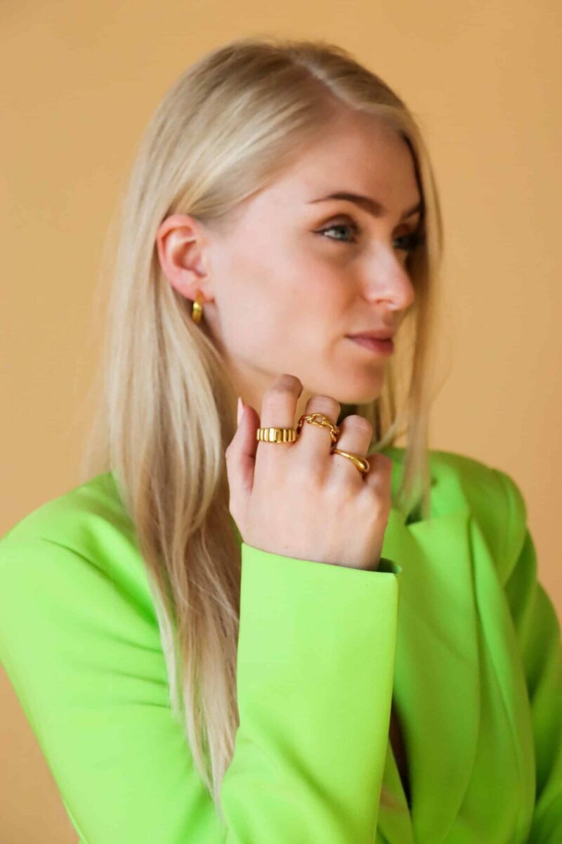 Chain ring gold