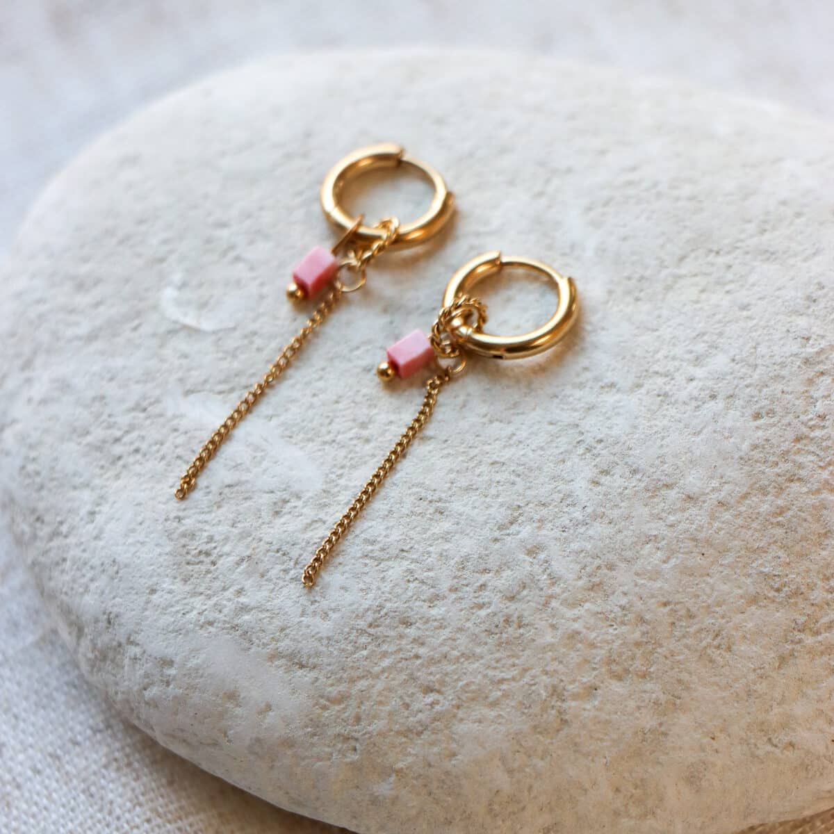 Chain rosa hoop gold