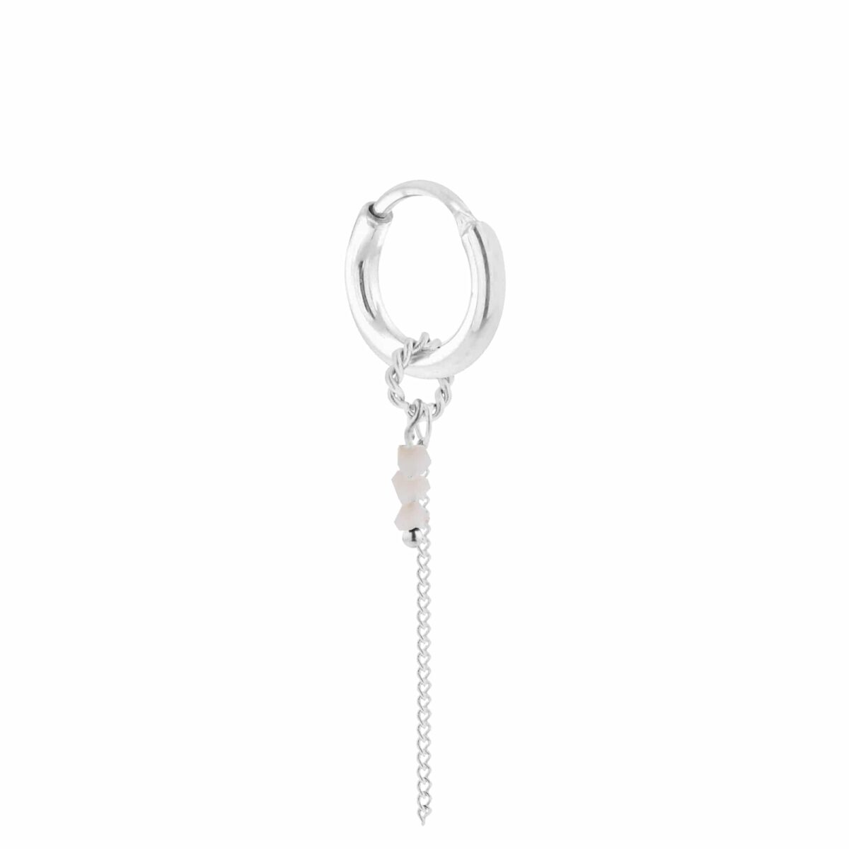 Chain white hoop silver