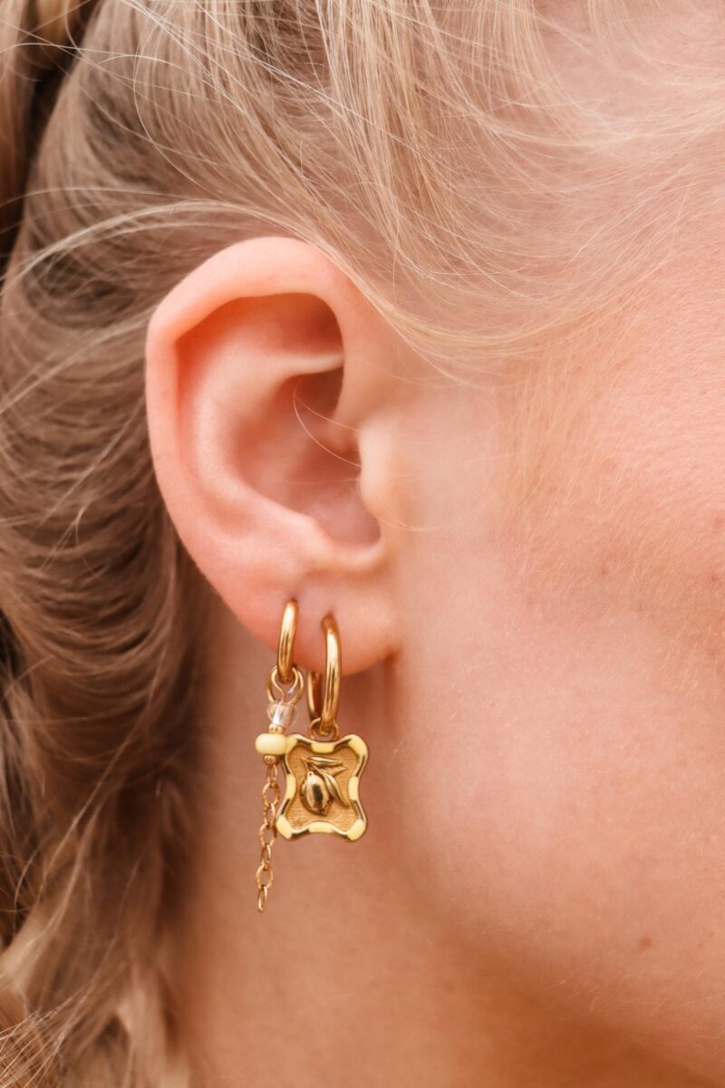 Chain yellow hoop gold