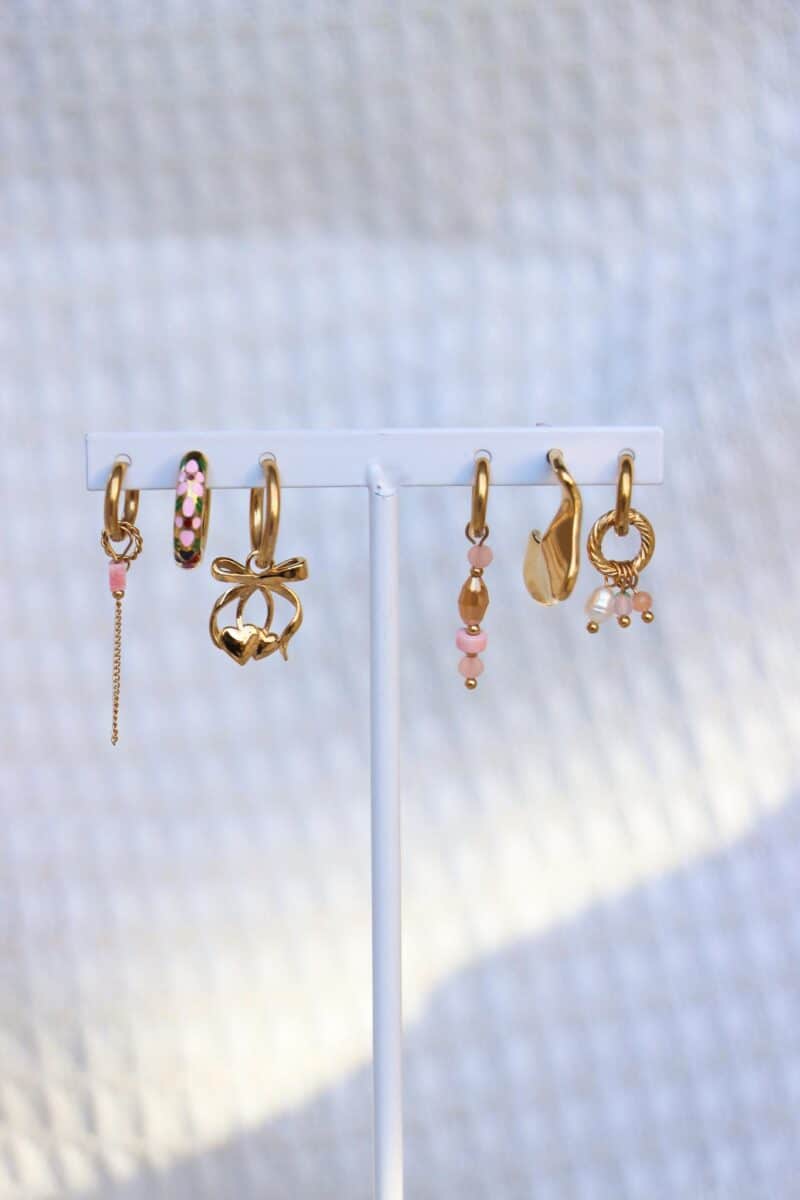 Cherry bow hoop gold