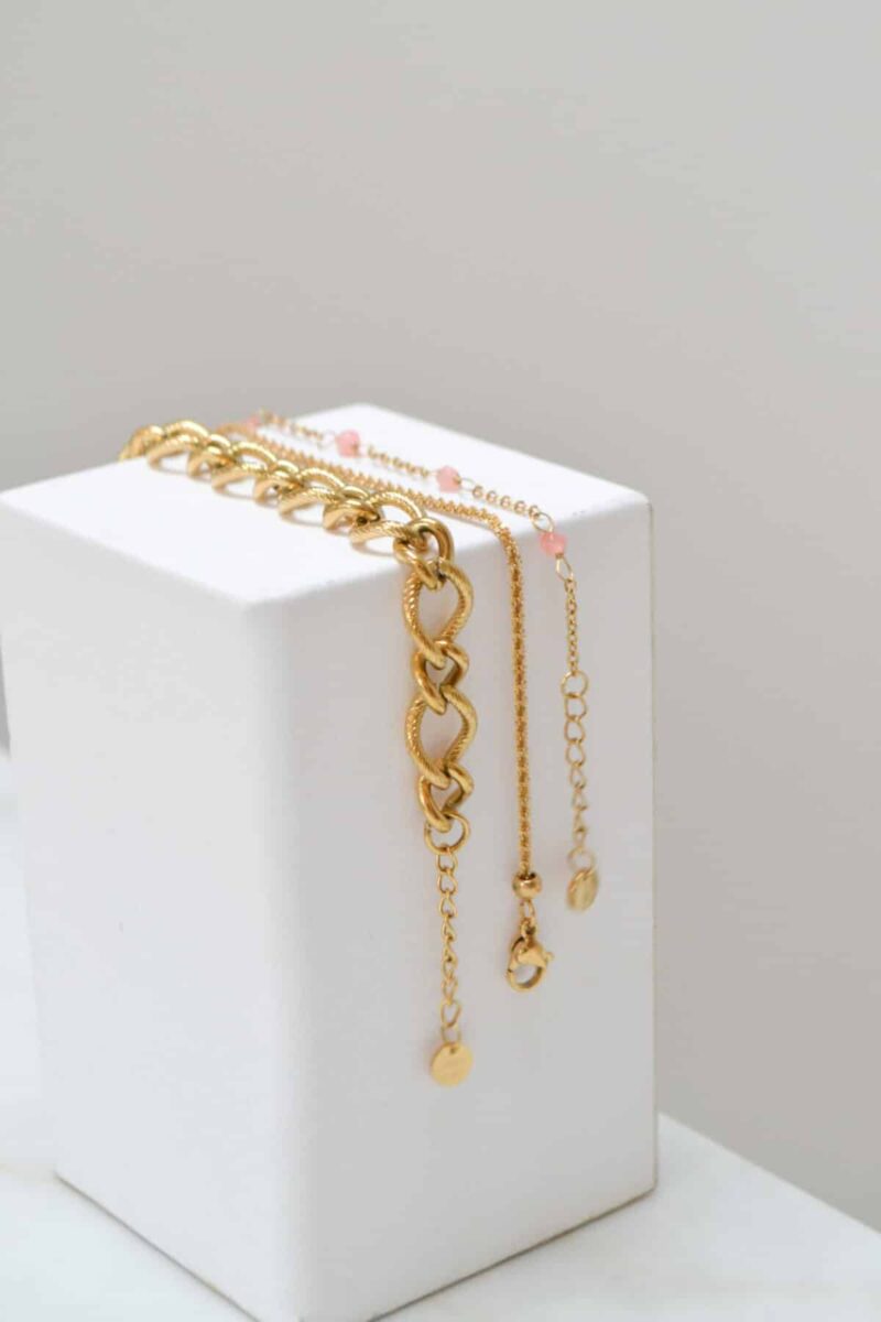 Chunky chain bracelet gold