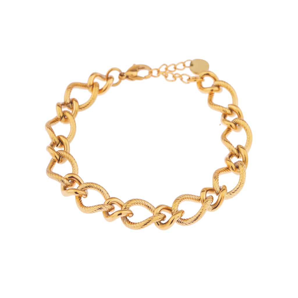 Chunky chain bracelet gold