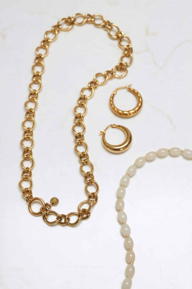 Chunky chain necklace gold