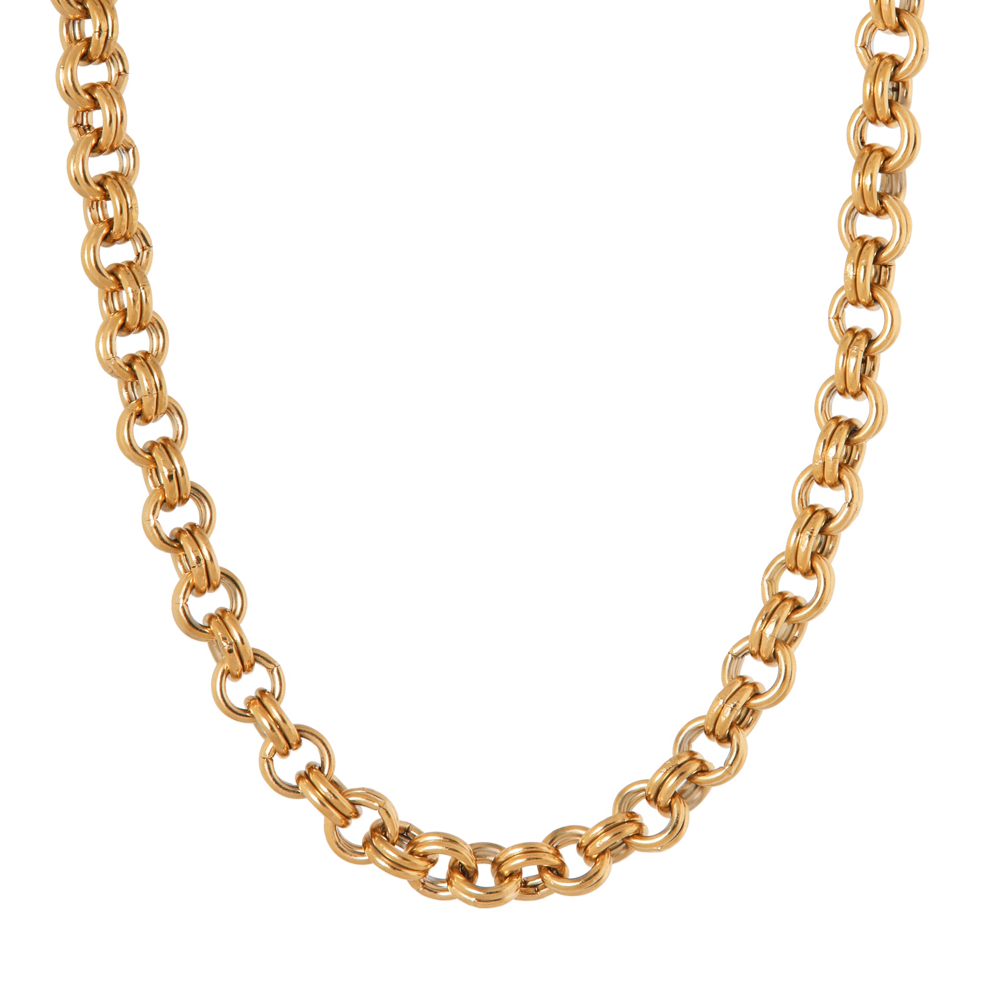 Circles necklace gold