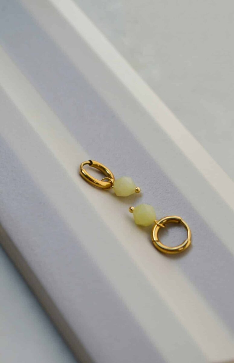 Citron hoop gold