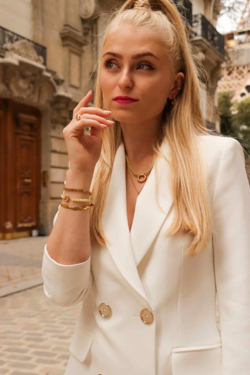Citron snake necklace gold