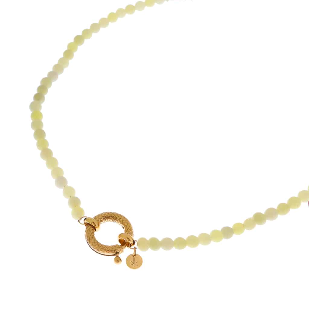 Citron snake necklace gold